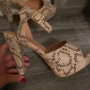 Animal print  high heels